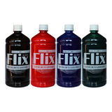 3 Tintas Flix 1 Litro P Marcador De Quadro Branco Brinde