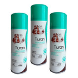 3 Tiuran Aerosol 125ml Contra Sarna Fungo Cães Gatos Duprat