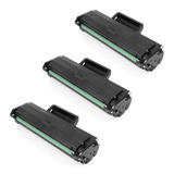 3 Toner Para Impressora Samsung Ml2160 Ml2165 Scx3400 3405