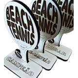 3 Troféus Beach Tennis Para Campeão Vice E 3 L 1 De Cada