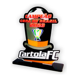 3 Troféus Personalizados Acrílico Cartola Fc