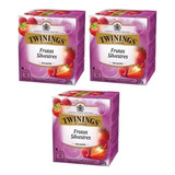 3 Twinings Of London Sabor Frutos Silvestres 10 Sachês 20g