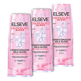 3 Uni Condicionador Loréal Paris Elseve Glycolic Gloss 200ml