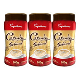 3 Unid Cevada Solúvel Superbom Pote 200g