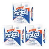 3 Unid Papel Toalha Pratica Folha Dupla 22cm Pct 2x55 Unid