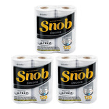 3 Unid Papel Toalha Snob Decora 22cm Pct 2 Rolos 60 Folhas
