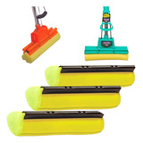 3 Unid Refil Rodo Mágico Mop Almofada Absorvente Esfregão