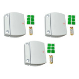 3 Unid Sensor Magnético Sem Fio Intruder Ecp 433 92mhz bat 