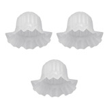 3 Unidades Lustre Tulipa Caracol Plástico Ventilador Teto