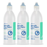 3 Unidades Soro Fisiológico 250ml Com Gotejador Farmax