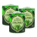 3 Velas Aromáticas Perfumadas 130g Parafina 72 Horas