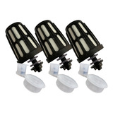 3 Velas Carvão Ativado C Algodão 3 Boia Filtro Oferta