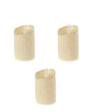 3 Velas Led Eletrônica Decorativa Simula Luz Acesa