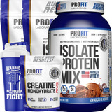 3 Whey Isolada Mix Refil E Pote Creatina 300g Coq Profit