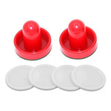 3 X 2x Empurradores De Hóquei De Ar E 4x Discos Taco