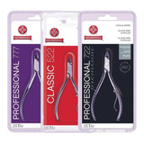 3 X Alicate Cutícula Inox 722 777 522 Profissional Mundial