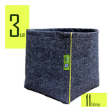 3 X Weedpot Pro Vaso Feltro Estruturado 11 L Weedstock