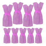 30 Avental Descartavel Rosa Pink Tnt Sem Manga 30gr Paciente