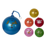 30 Bola Borracha Poing Poing C/cordão Mola 23cm - Brinquedo