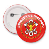 30 Bottons 2,5cm Brigada De Incêndio Boton Button Brigadista