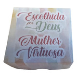 30 Caixas P 4 Doces Lembrança Dia Das Mulheres Evangélica 