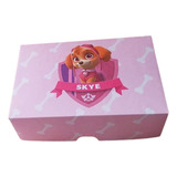 30 Caixas Para 6 Doces Lembrança Festa Patrulha Canina Skye