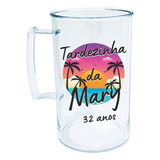 30 Canecas Acrílicas Personalizada 300 Ml Tardezinha