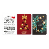 30 Cartões De Natal - 10,5x15cm - 3 Modelos Com Envelopes