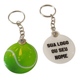 30 Chaveiro Personalizado Bola Tenis Campeonato Esportes 