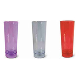 30 Copos Personalizad Long Drink Com Led Pisca Com 1 Cor So