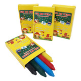 30 Cxs Giz De Cera 5 Cor Atacado Revenda Lembrancinha Brinde