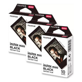 30 Filme Moldura Diferente Black Instax Mini