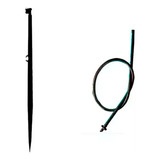 30 Haste Estaca Suporte 60cm + 30 Microtubo 60cm C/ Conector