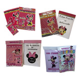 30 Livrinhos Para Colorir 21cm X 15cm + Giz De Cera Minie