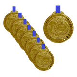 30 Medalhas Metal 29mm C/fita Azul