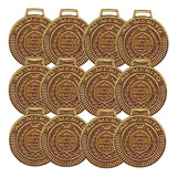 30 Medalhas Rema Honra Ao Mérito 40mm Fita Cor Bronze 4440