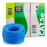 30 Metros Cabo De Rede Azul Utp Rj45 Cat5e Furukawa Sohoplus