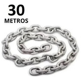 30 Metros De Corrente Galvanizada 7mm Calibrada Din 766