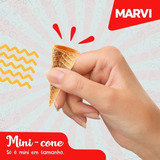 30 Mini Casquinhas Para Sorvete Ou Para Cone Trufado