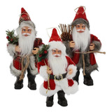 30 Papai Noel Enfeite Decoração Pendente Natal 20cm Magizi
