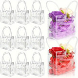 30 Sacola Multi Uso Pvc Com Alça Transparente Bolsa D Praia