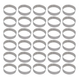 30 Aros Modelador Pão Hambúrguer 10 X 3 Cm Alumínio 1 2 Mm