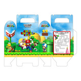 30 Caixinhas Surpresa Personalizadas - Mario Bros