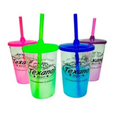 30 Copos Tampa Canudo Degradê Acrílico Personalizado 400ml
