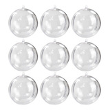30 Esferas Bola De Acrílico Transparente 7cm Artesanato