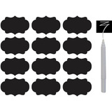 30 Etiquetas Adesiva Lousa 5x3cm 1 Caneta Giz Liquido