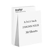 30 Folhas De Cartolina Branca 21 6 X 28 Cm 41 7 Kg 250 G M Papel Grosso Para Cartão Papel Pesado Para Impressora Currículo álbuns Arte Artesanato Cartões De Visita