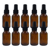 30 Frasco Ambar 60 Ml Vidro Válvula Spray Formulas Xaropes
