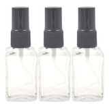 30 Frasco Vidro Quadrado 30ml Válvula Spray Perfume aromat 