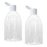 30 Frascos Pet 100ml Tampa Flip Top Álcool Gel Shampoo